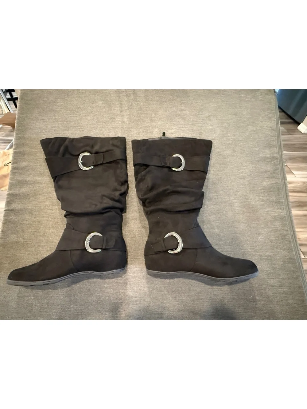Journee Collection Jester Boot Black Size 9.5M Extra wide calf